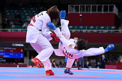 空手道 女子组手61公斤以上级 龚莉获得季军