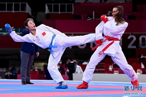 空手道女子组手61公斤以上级 龚莉获得季军